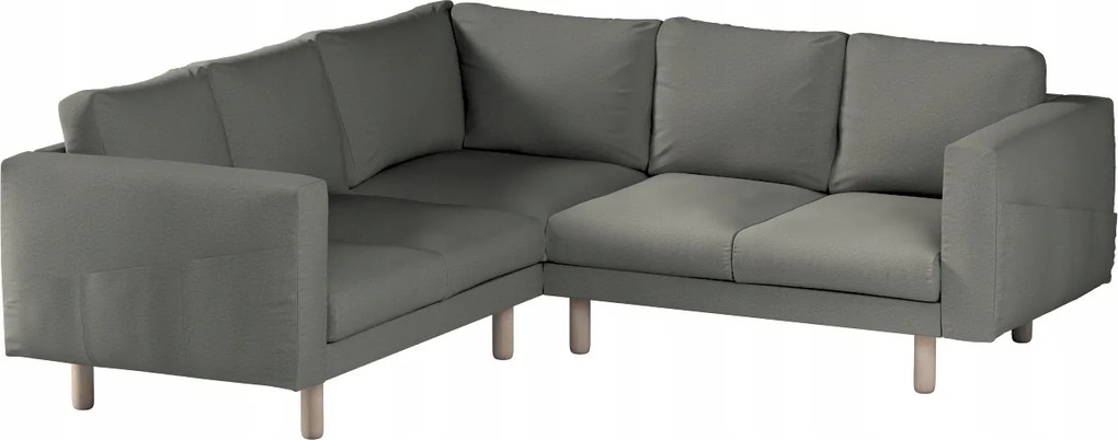 Dekoria Norsborg 4 személyes sarokkanapé huzat Ikea szürke