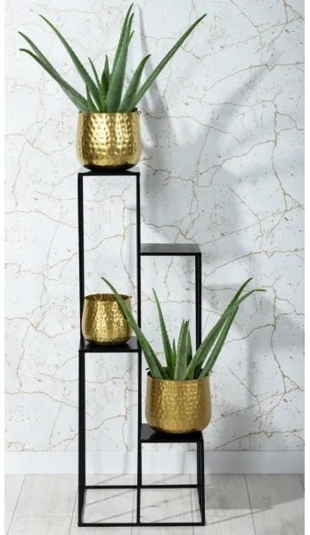 Virágállvány 100x40 cm fekete