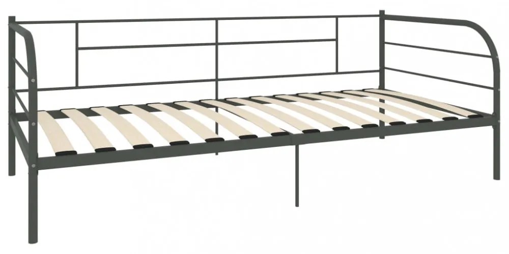 szürke fém kanapéágy-keret 90 x 200 cm