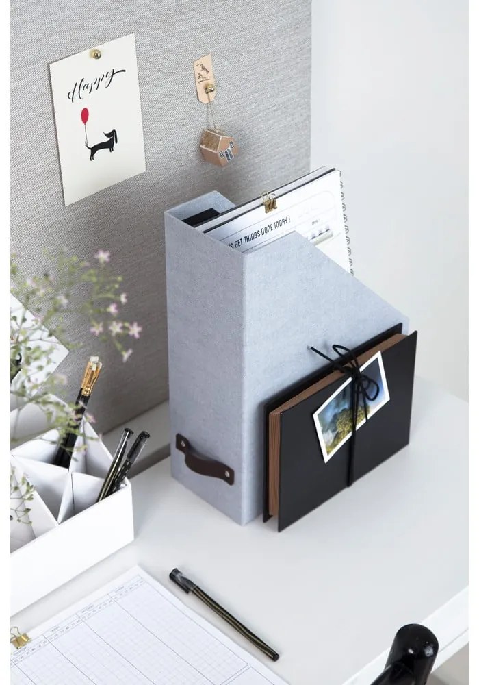 Karton rendszerező dokumentumokhoz Estelle Canvas Paper Laminate – Bigso
