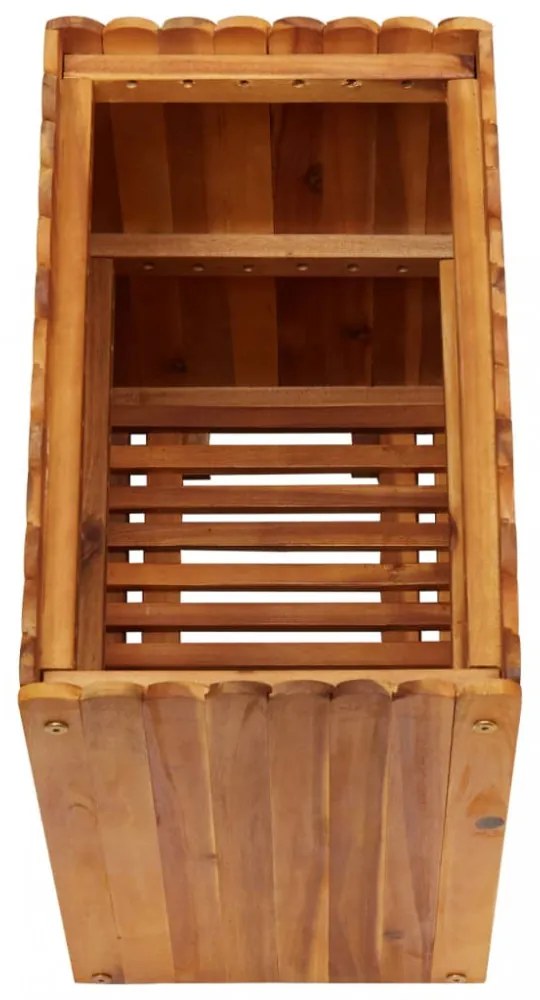 tömör akácfa kerti magaságyás 50 x 30 x 50 cm