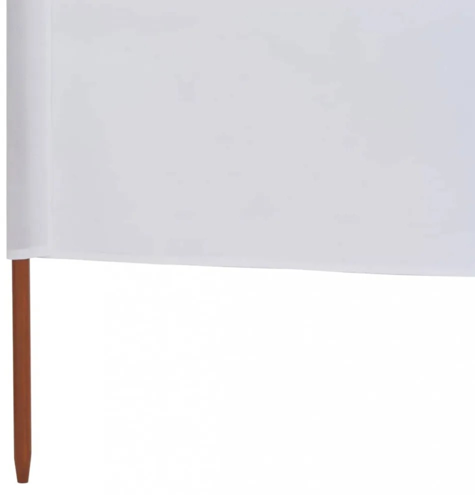 fehér szövet 3-paneles szélellenző 400 x 120 cm