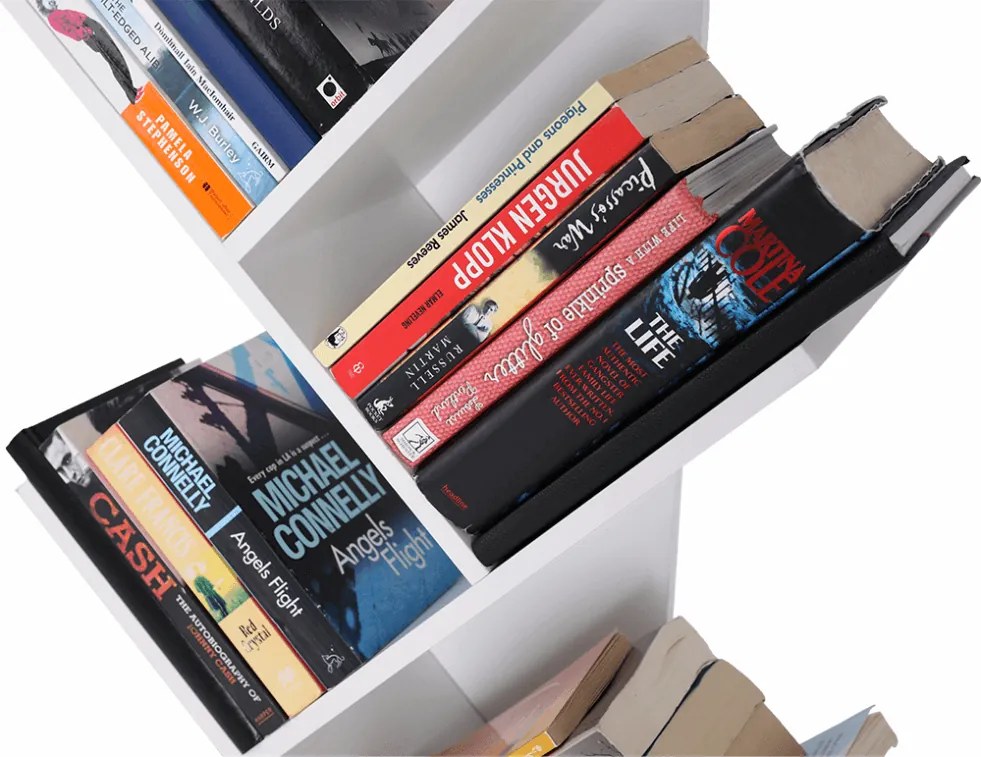 Könyvespolc, fehér, BAKI NEW TYP 2