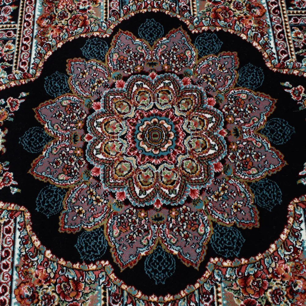 Perzsa szőnyeg türkiz TABRIZ 160x230 luxus nappali szőnyeg akrilból
