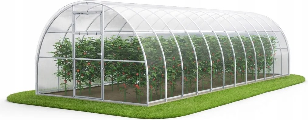 Polikarbonát üvegház Kerti alagút 3x8 m profilok 20x20 polikarbonát 6mm