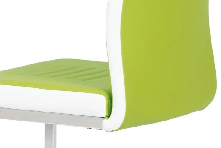 Modern Szánkótalpas Étkezőszék Lime-Zöld Színben Dcl-406