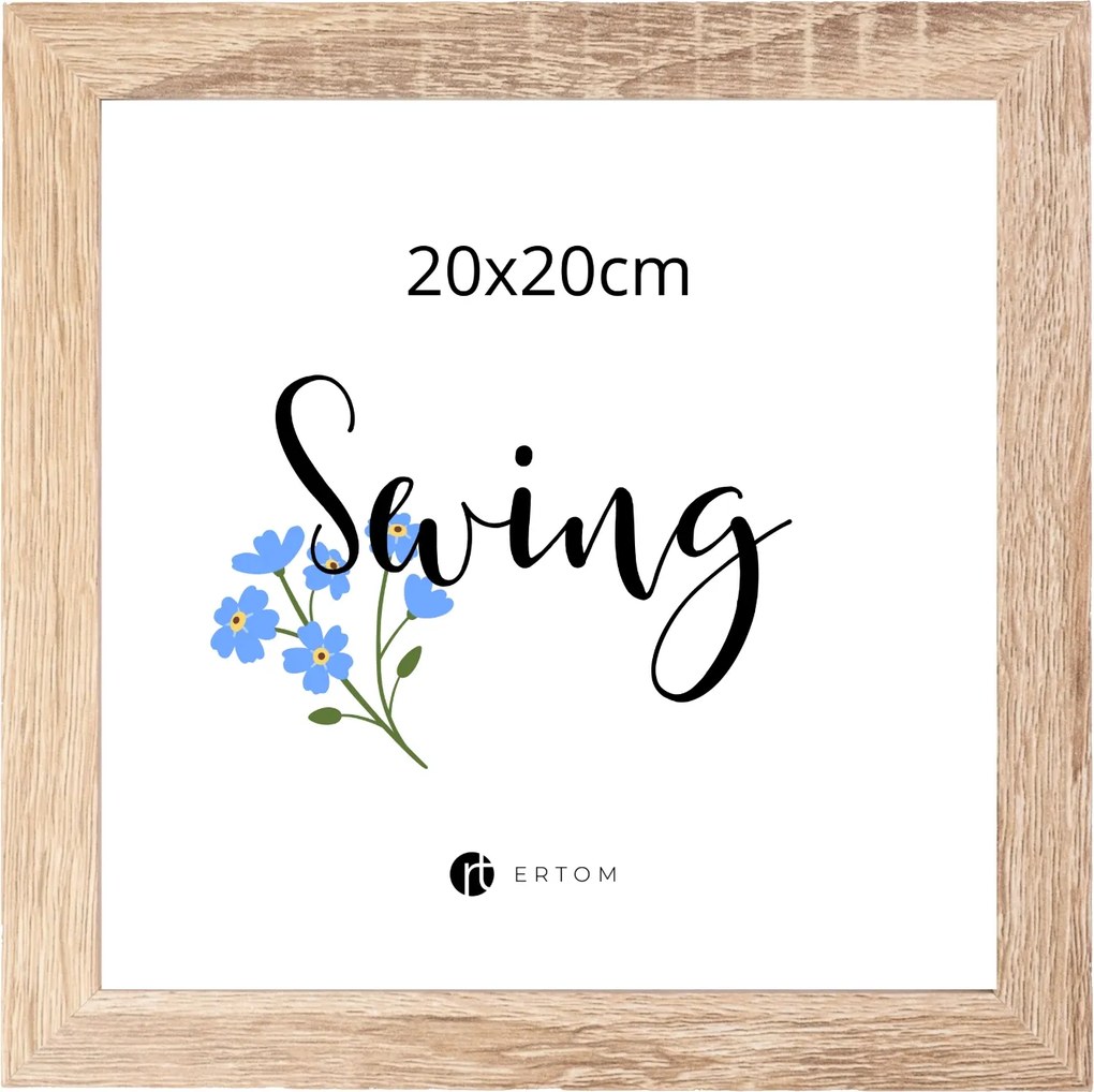 Képkeret 20x20 természetes modern skandináv Mdf