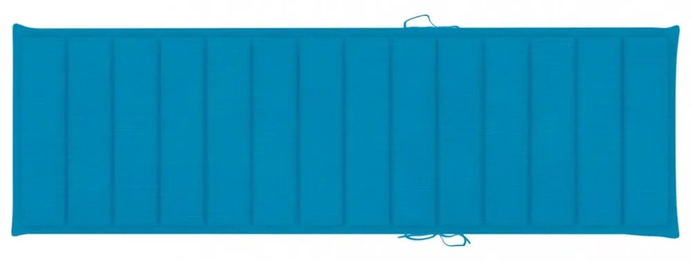 kék oxford szövet napozóágy párna 200 x 60 x 3 cm