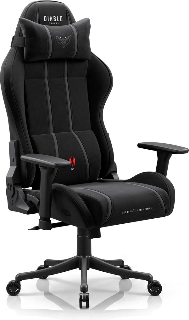 Gamer szék szövet fekete Small Size: Diablo X-One 2.0 Burned Black