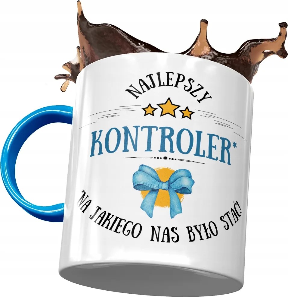 Kék Bögre Kontrollernek A Legjobb Fényképes Nyomtatott Kontroller