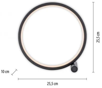 JUST LIGHT. 15395-18 - LED Asztali lámpa MINI RITUS LED/10,5W/230V fekete