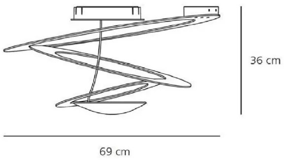 Artemide AR 1247010A - Mennyezeti lámpa PIRCE MINI 1xR7s/330W/230V