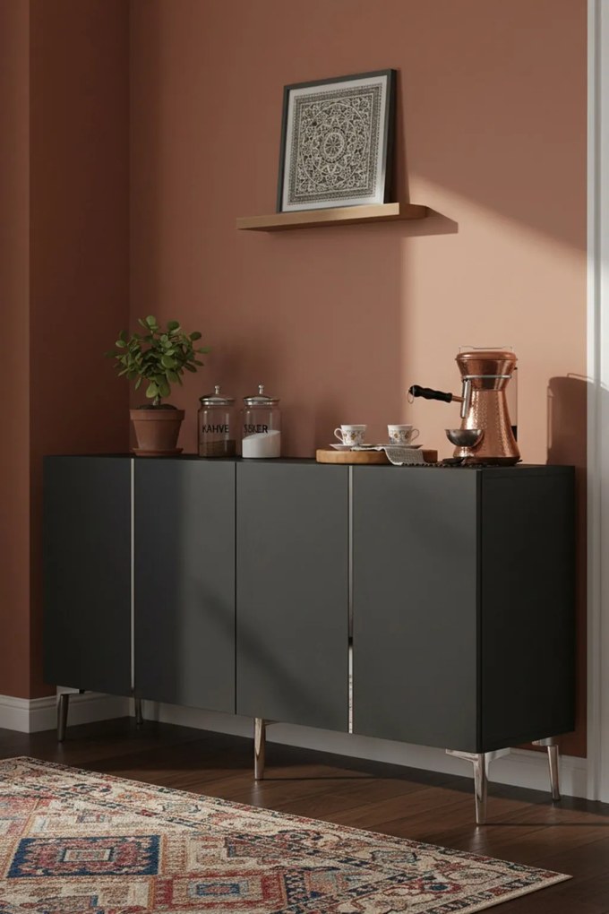 Poli 150 - Anthracite, Silver