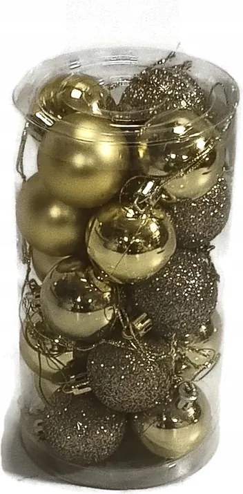 Buborék Bomba Arany Műanyag Szett 20 db Átmérő Kb 4 CM