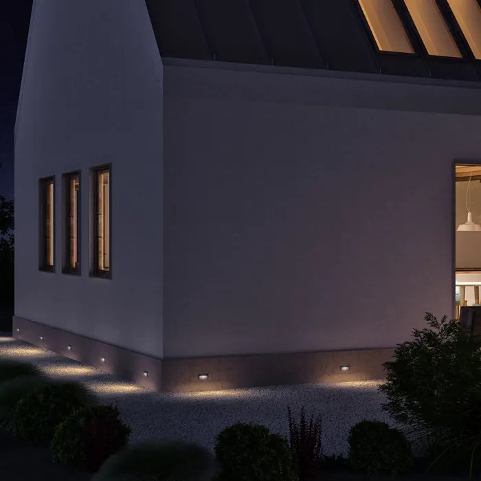 RENDL GORDIQ L süllyesztett lámpa antracitszürke 230V LED 3W IP65 3000K