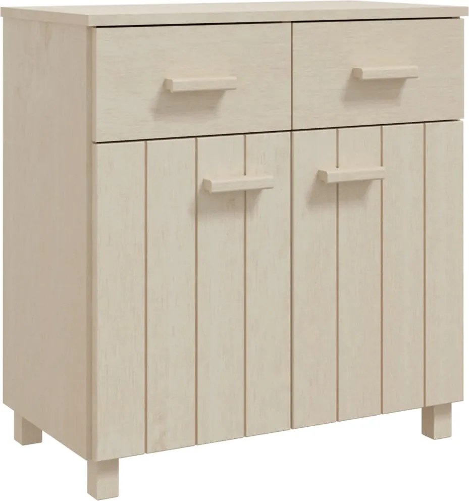 vidaXL HAMAR mézbarna tömör fenyőfa tálalószekrény 79 x 40 x 80 cm