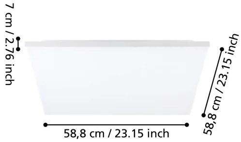 Eglo 99845 - LED Mennyezeti lámpa TURCONA LED/31,5W/230V