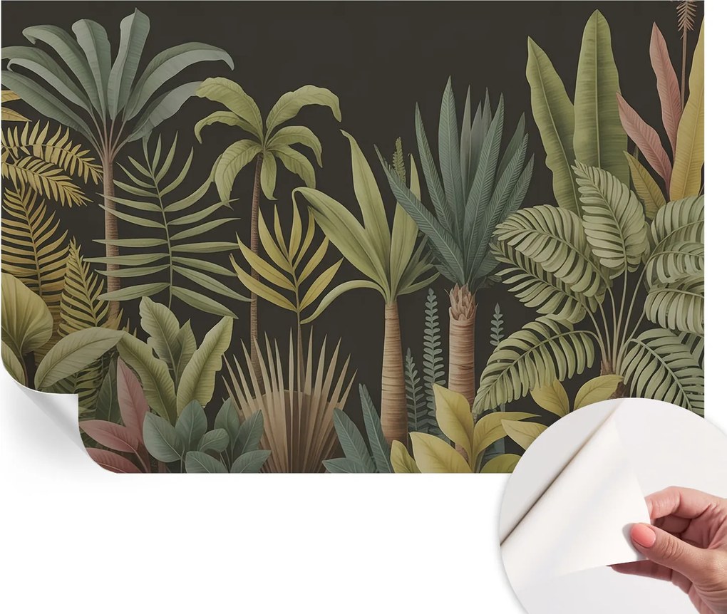 Dekoratív Öntapadós Tapéta Divatos Minták Trópusi dzsungel 104x70 cm