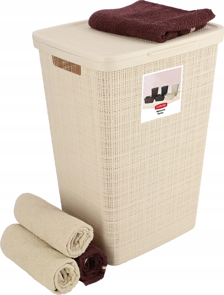 Curver Szennyestartó Kosár 58 L Krémszínű