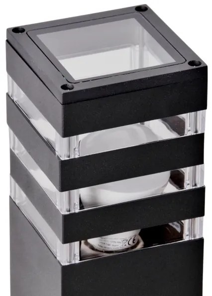 Kültéri lámpa TEKSAS 1xE27/12W/230V IP44 74 cm antracit