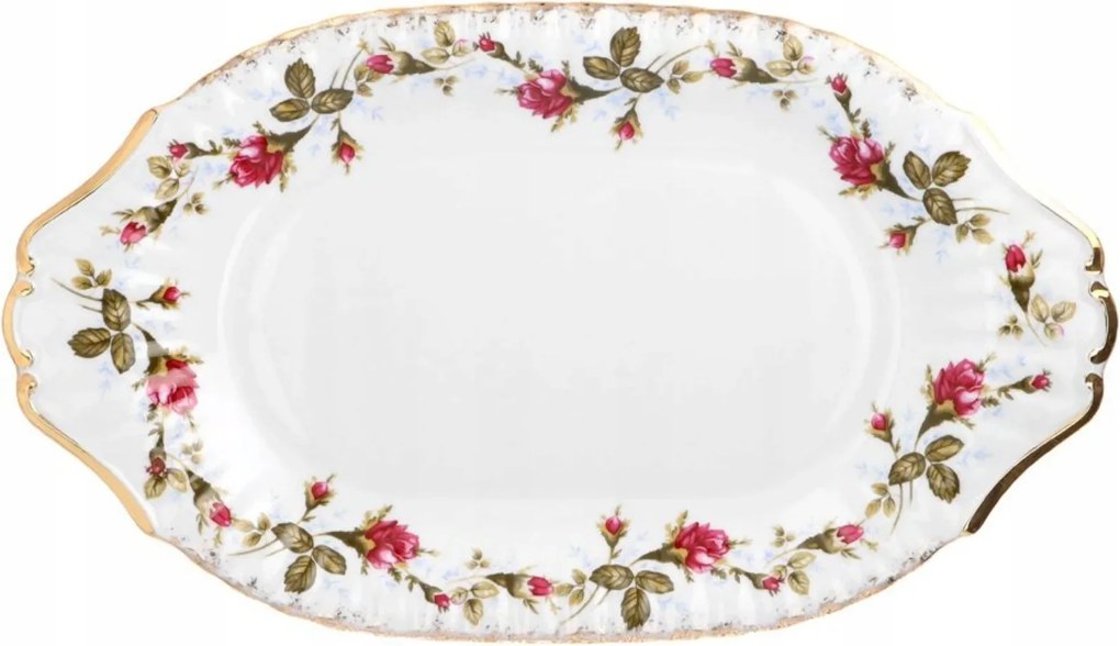 Ovális tál 39 cm Iwona Arany Rózsa Sétáló