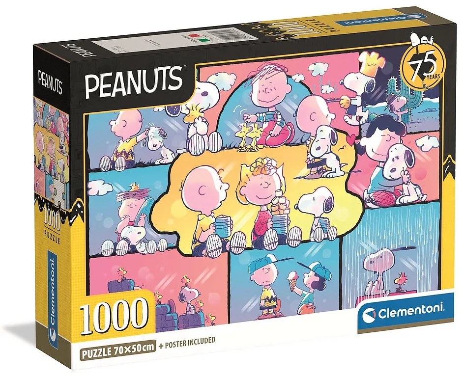 Snoopy Sweetest Days 1000 db-os Compact puzzle Clementoni