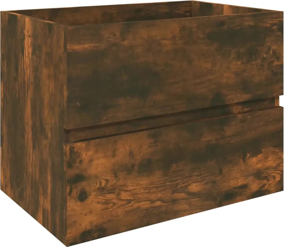 vidaXL füstös tölgy színű szerelt fa mosdószekrény 60 x 38,5 x 45 cm