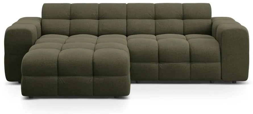 Zöld sarokkanapé (bal oldali-heverő résszel) Kendal – Micadoni