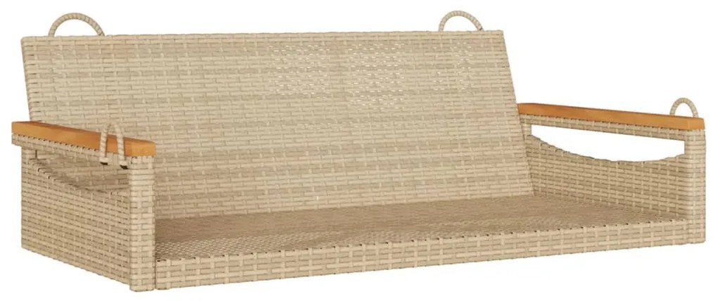 vidaXL bézs polyrattan hintapad 109 x 62 x 40 cm