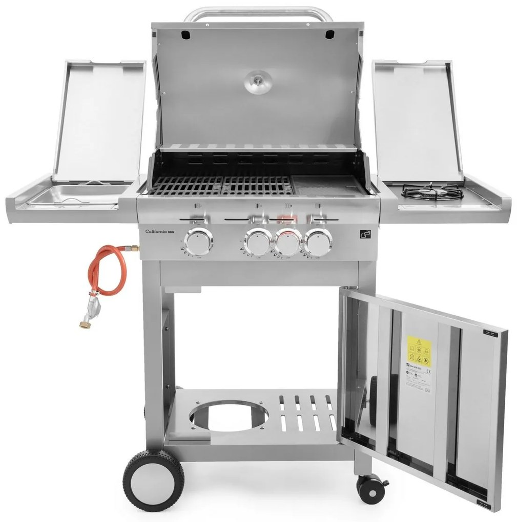 G21 California BBQ Premium line gázgrill 4 égő + redukciós szelep ingyen