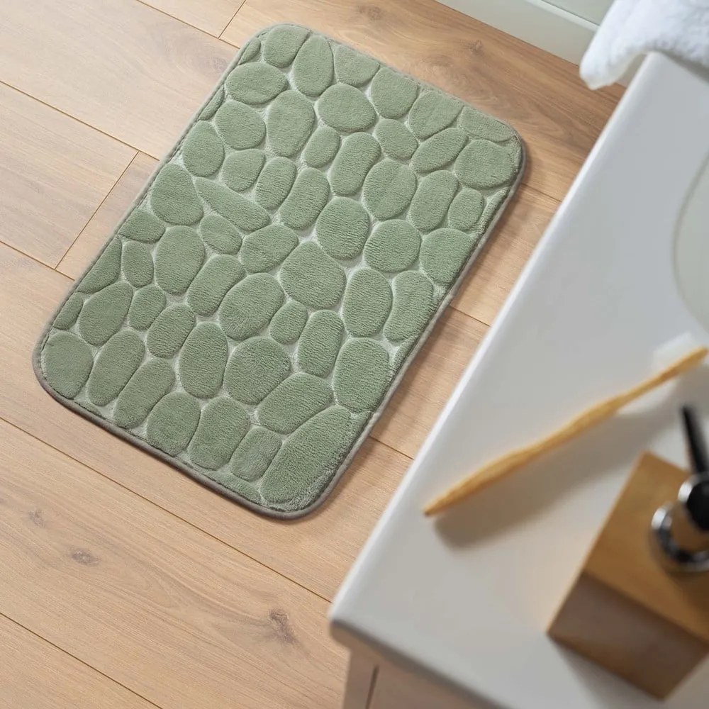Zöld fürdőszobai kilépő 50x80 cm Ricochet – douceur d'intérieur