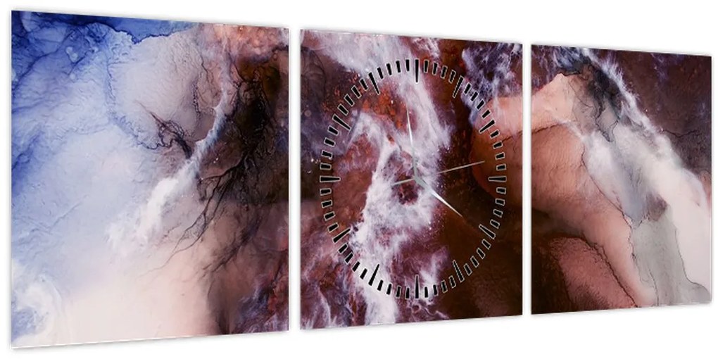 Kép - Lila márvány N⁰3 (órával) (90x30 cm)