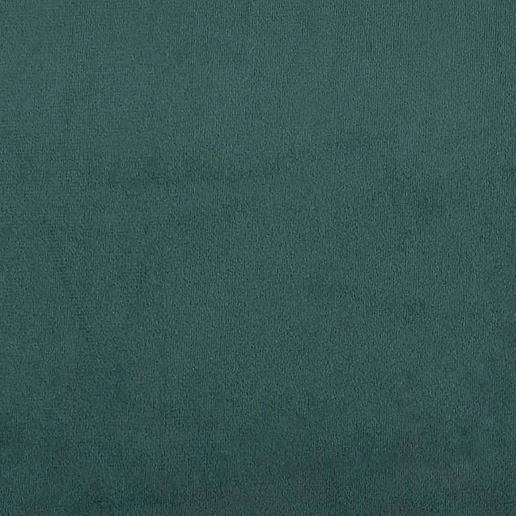 sötétzöld kihúzható bársony heverő 80 x 200 cm