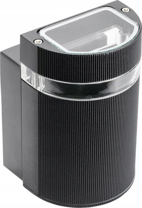 Kültéri homlokzati kerti fali lámpa Silva 1xGU10 fekete Gtv