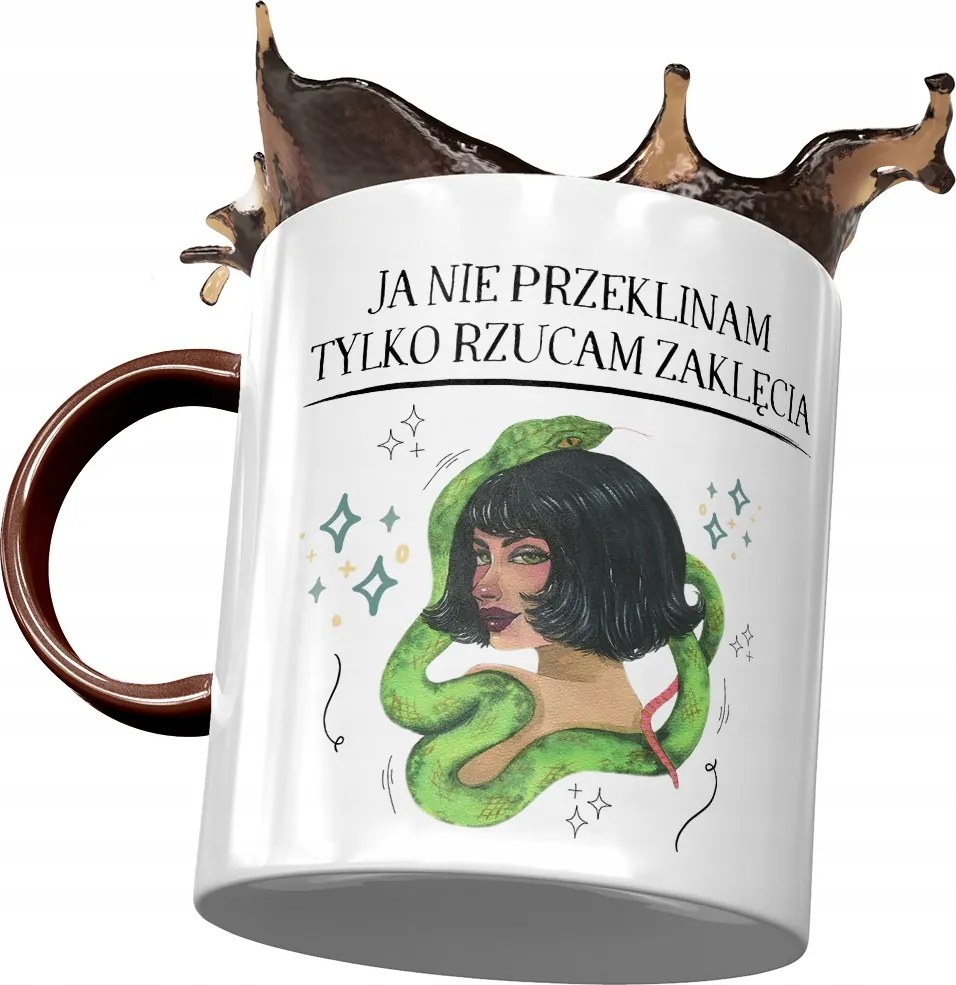 Bordó Bögre Vicces Én Nem Átkozom Nyomtatott Fotóval