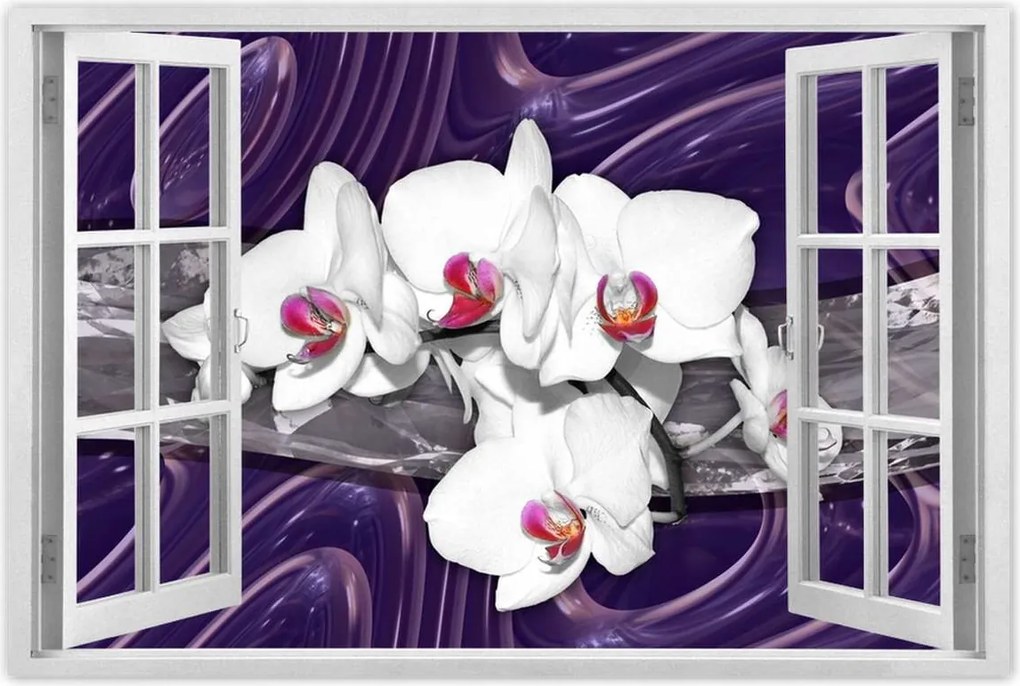 Poszterek 60x40 Mozaik orchideával