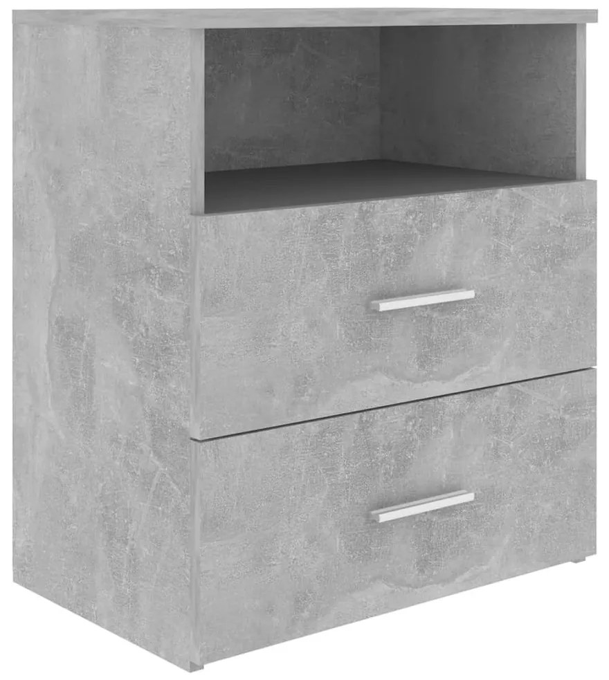 Betonszürke éjjeliszekrény 50 x 32 x 60 cm
