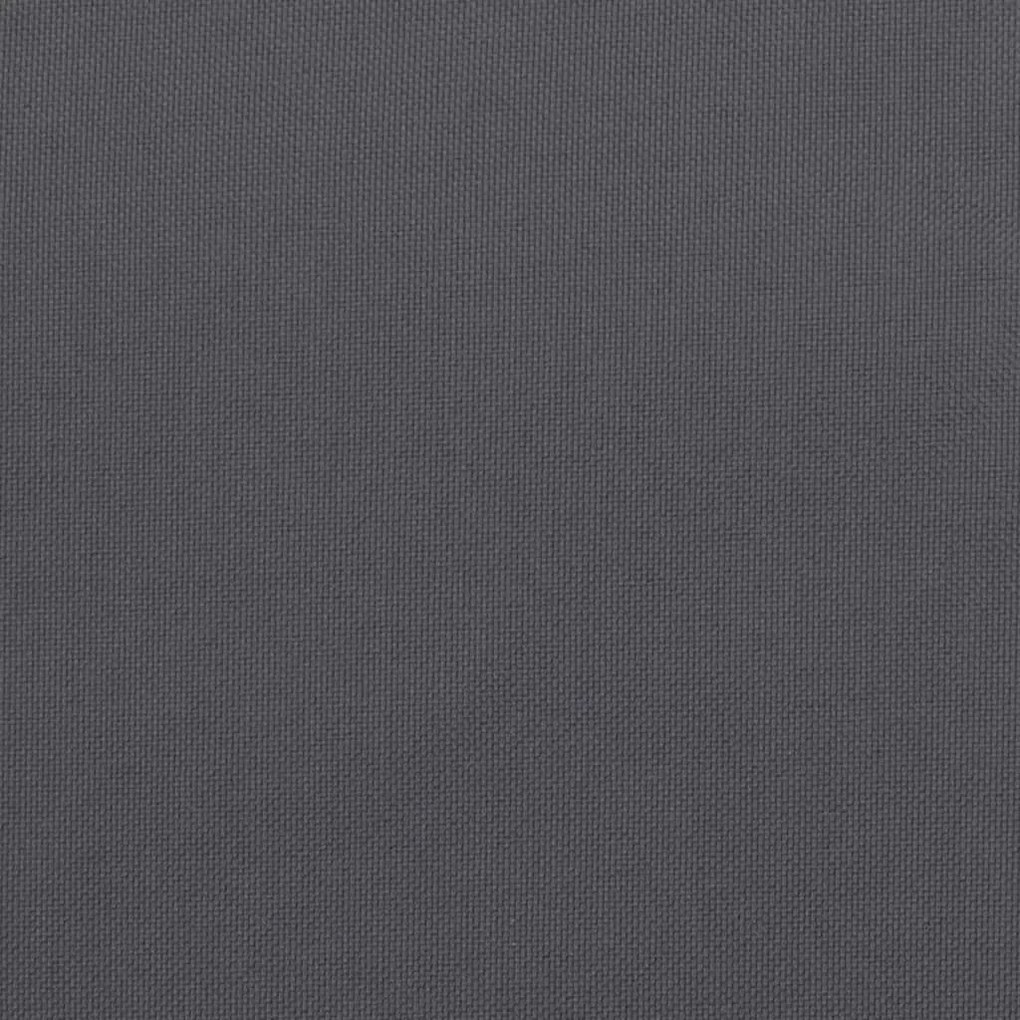 2 db antracit szövet magas háttámlájú székpárna 120x50x3 cm