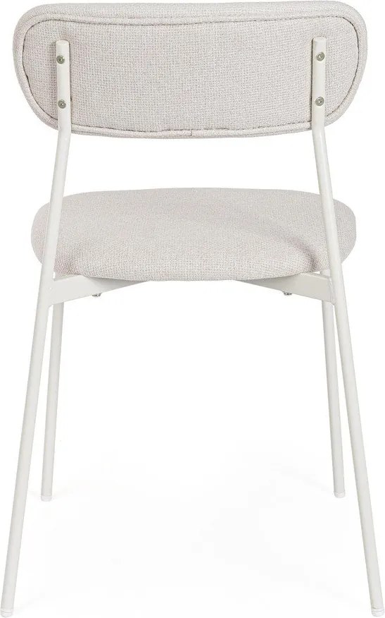 Fehér kárpitozott étkezőszék Inka – Yes Everyday