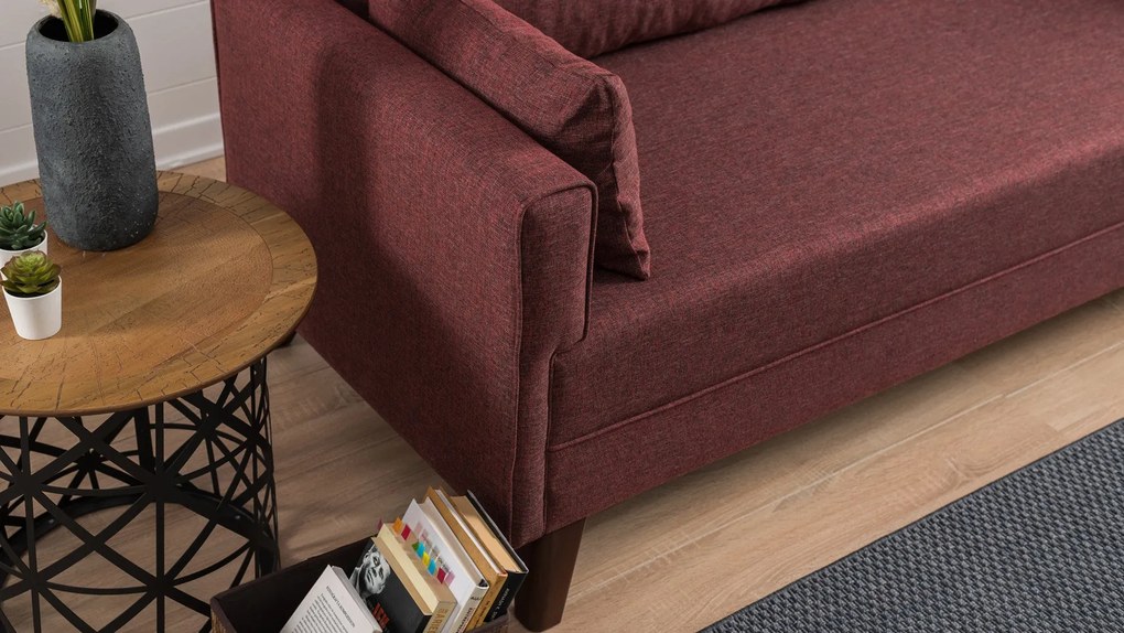 3 személyes kanapéágy Bella Sofa - Bordó