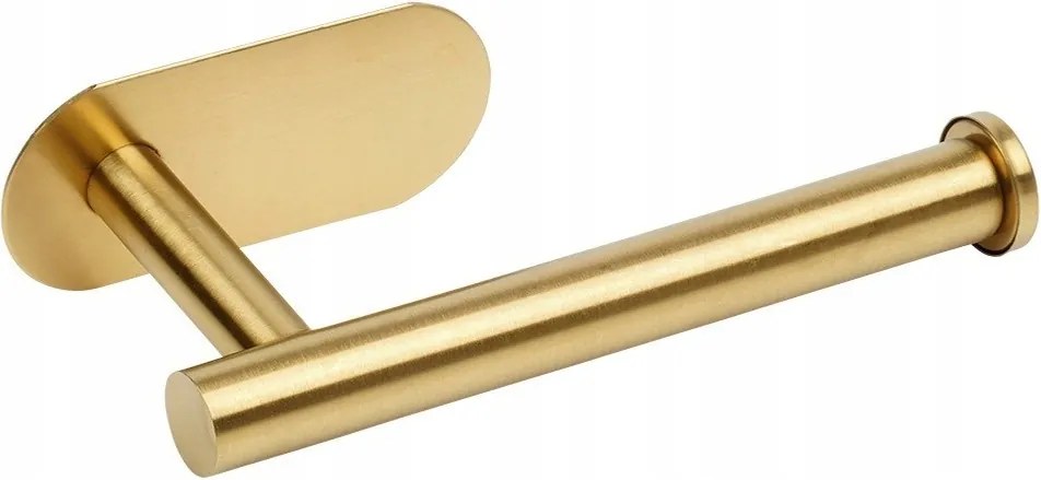 Wc-papír Akasztó fali öntapadós acél tartó arany