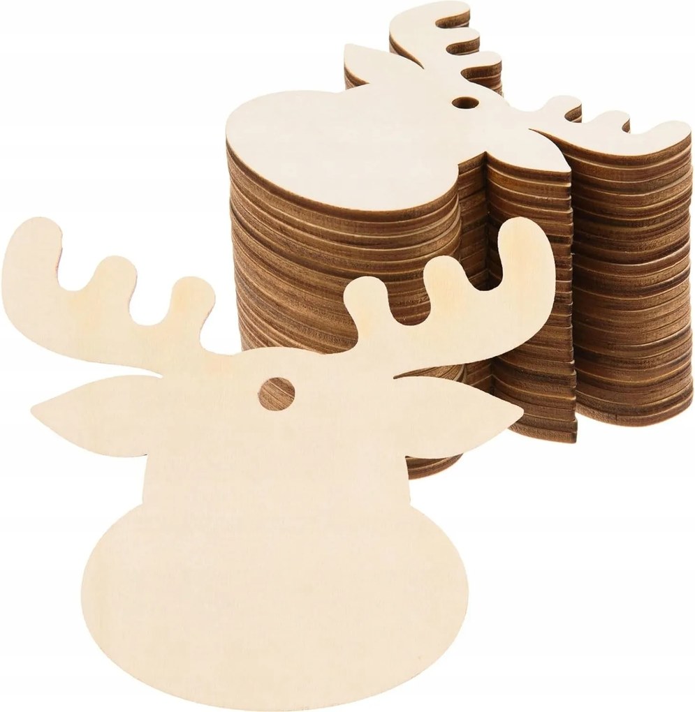 Rénszarvas Karácsonyi Fa Medál 3cm 10db Karácsonyi Dekoráció