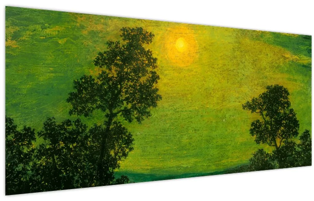 Kép - Imitator of Ralph Albert Blakelock, Moonlight, reprodukciók (120x50 cm)