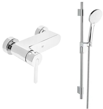 Zuhany csaptelep SAT Fusion zuhanyszettel együtt 150 mm króm SATBSFU268TCHSET