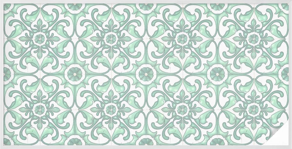 Öntapadós adatvédelmi fólia szélvédőre Zöld szimmetria 200x100