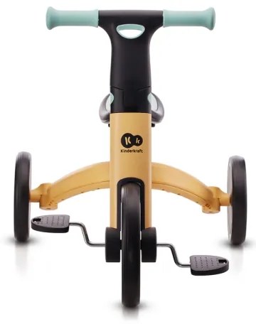 KINDERKRAFT - Gyermek tolós bicikli 3in1 4TRIKE sárga/menta