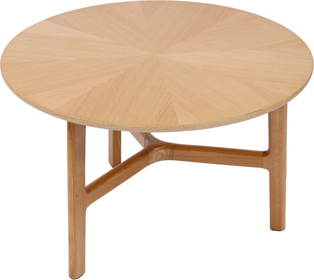 MAZZONI EXPORT BELLUNO Natúr Kőris - FA DOHÁNYZÓASZTAL Ø65 cm KEREK MODERN CLASSIC