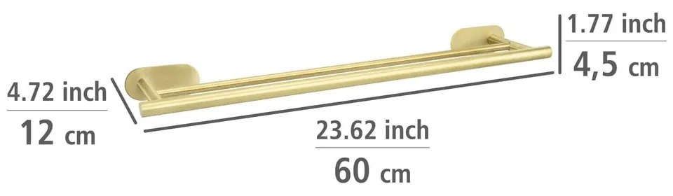 Öntapadós rozsdamentes acél törölközőtartó Orea Gold – Wenko
