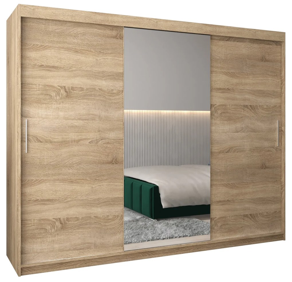 Ruhásszekrény 250 cm Toki 1 (szonoma tölgy + szonoma tölgy). 1064956