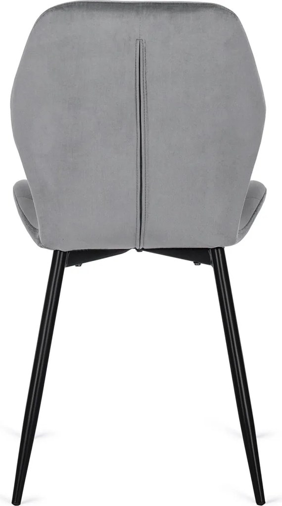 Szék szürke színben, bársony kárpittal. LUCKY